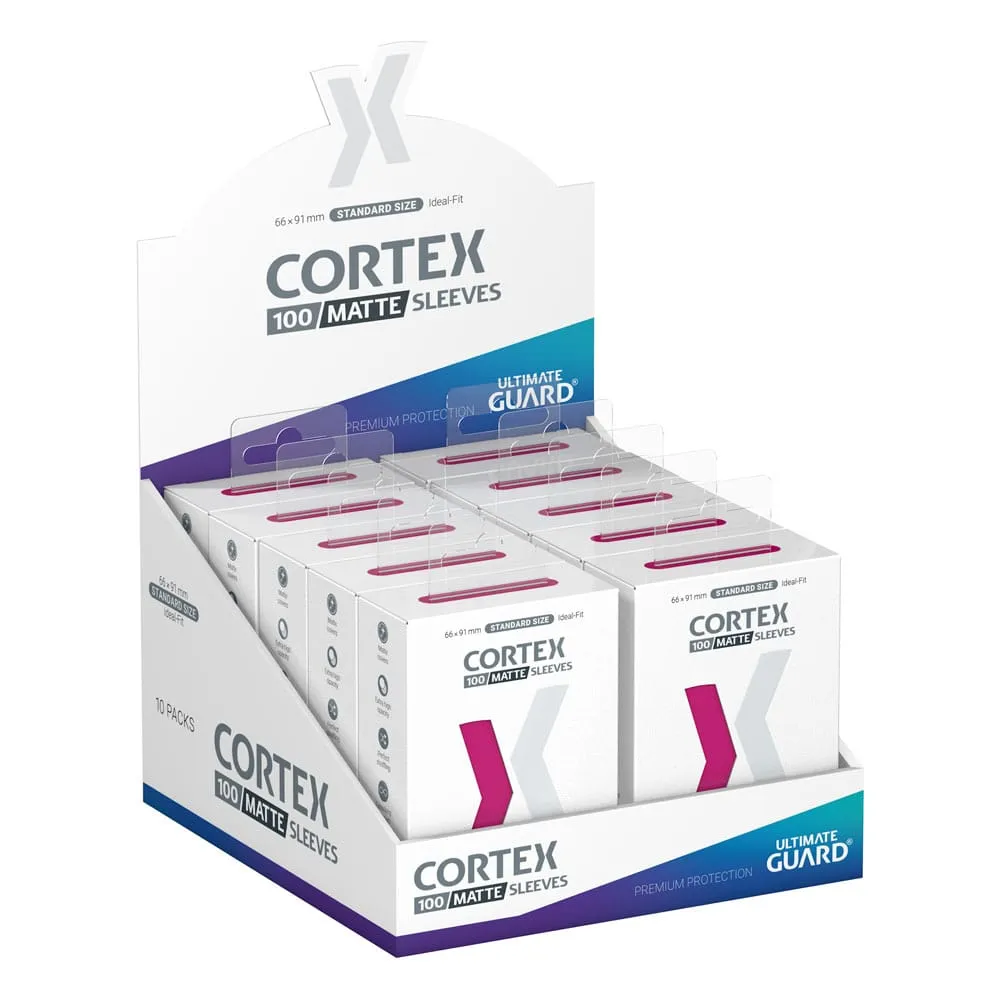 Ultimate Guard Cortex Sleeves Matte Standard Size 66 x 91 mm (100 Sleeves) - Pink
